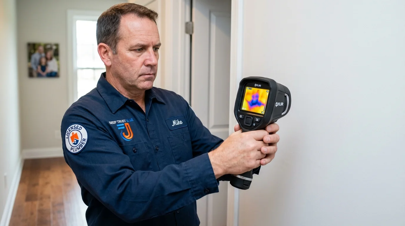 Thermal imaging leak detection by Johns Plumbing LLC in Windber